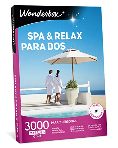 Wonderbox - Caja Regalo - Spa & Relax para Dos - 3000 Masages o Spa - Para 2 Personas - Ideas Regalo Hombres - Ideas Regalo Mujer
